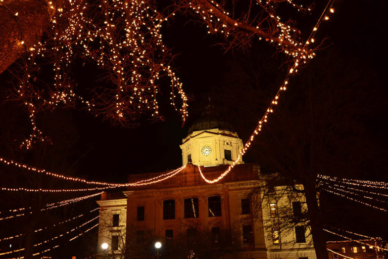 Canopy of Lights annual event takes place on Bloomington's downtown square.
