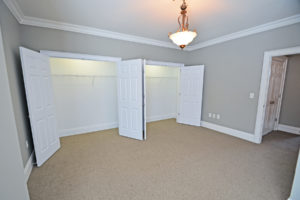 The third bedroom has two wall to wall closets.