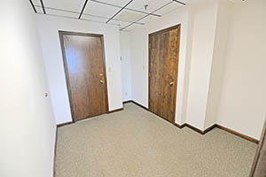 Graham Plaza, Suite 611, reception area leads into the private office.