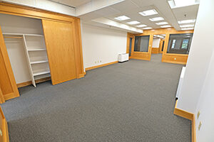 Fountain Square, Suite 239, provides a spacious private office that adjoins another private office.