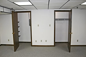 Graham Plaza, Suite 016, Spacious Office with two storage closets.