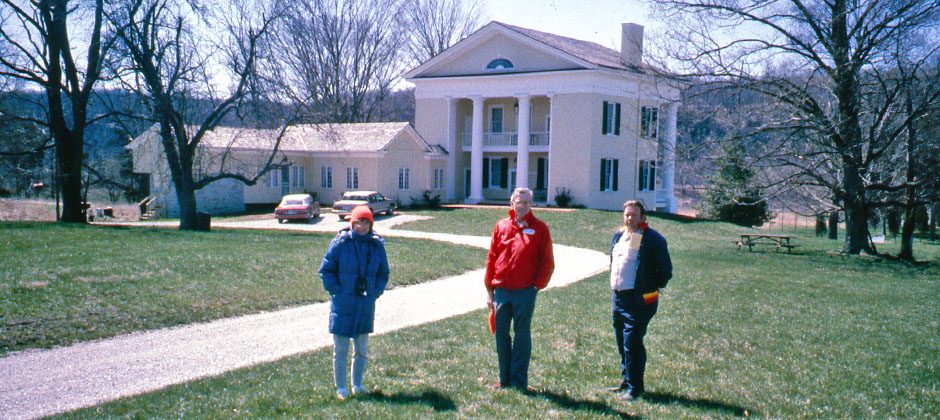 Bill and Gayle Cook, front of Cedar Farm