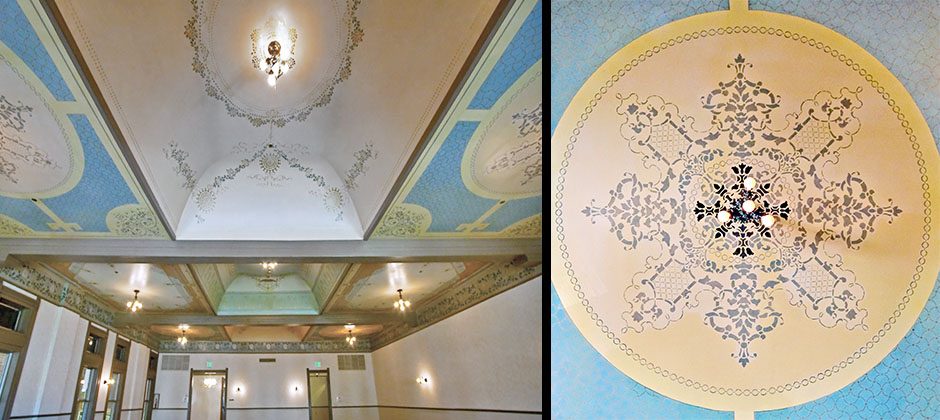 After Renovation, Ballroom ceiling