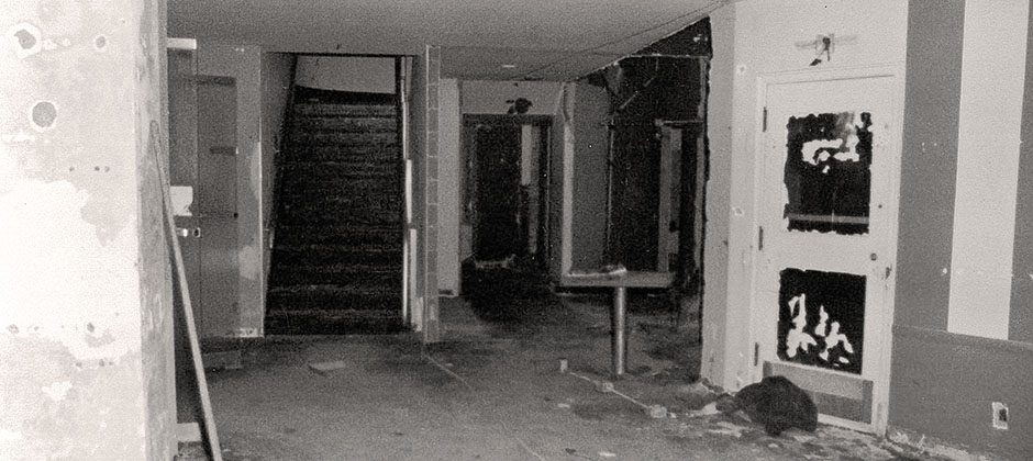 Before renovation interior lobby