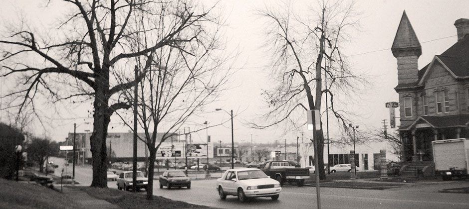 The area before The Kirkwood was built