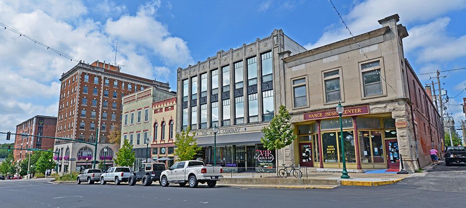Today, Wicks building downtown Bloomington, Indiana